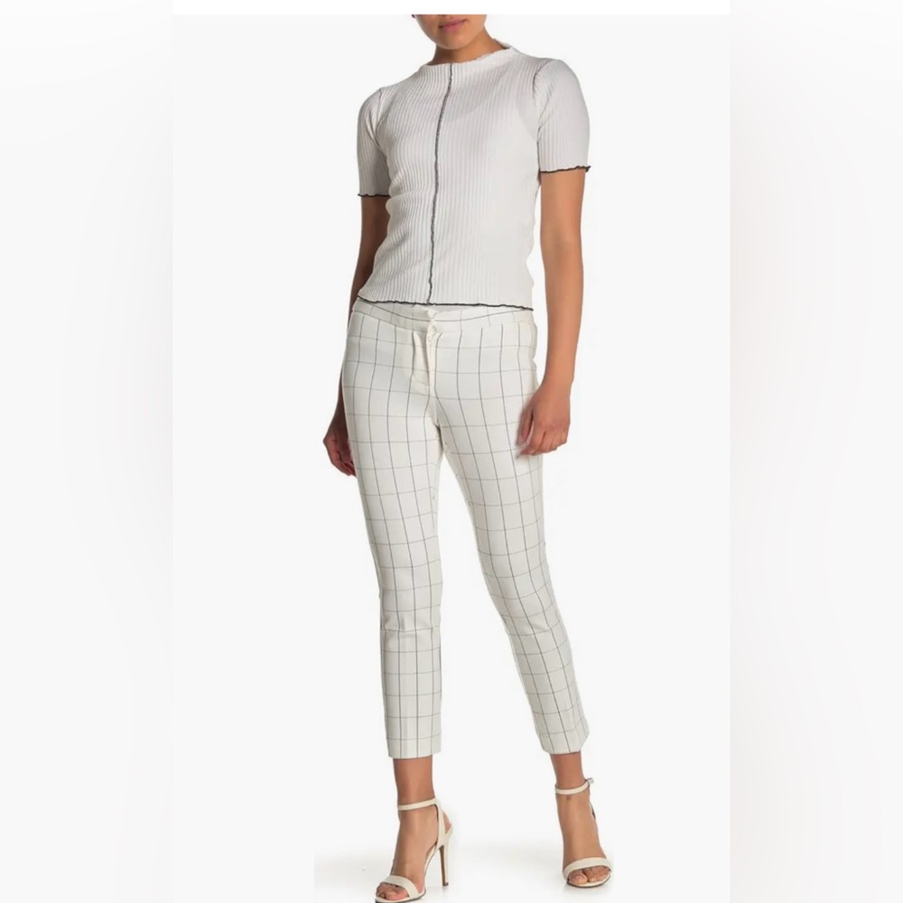 NWT AMANDA + CHELSEA Windowpane Ankle Length Pants. Size 14